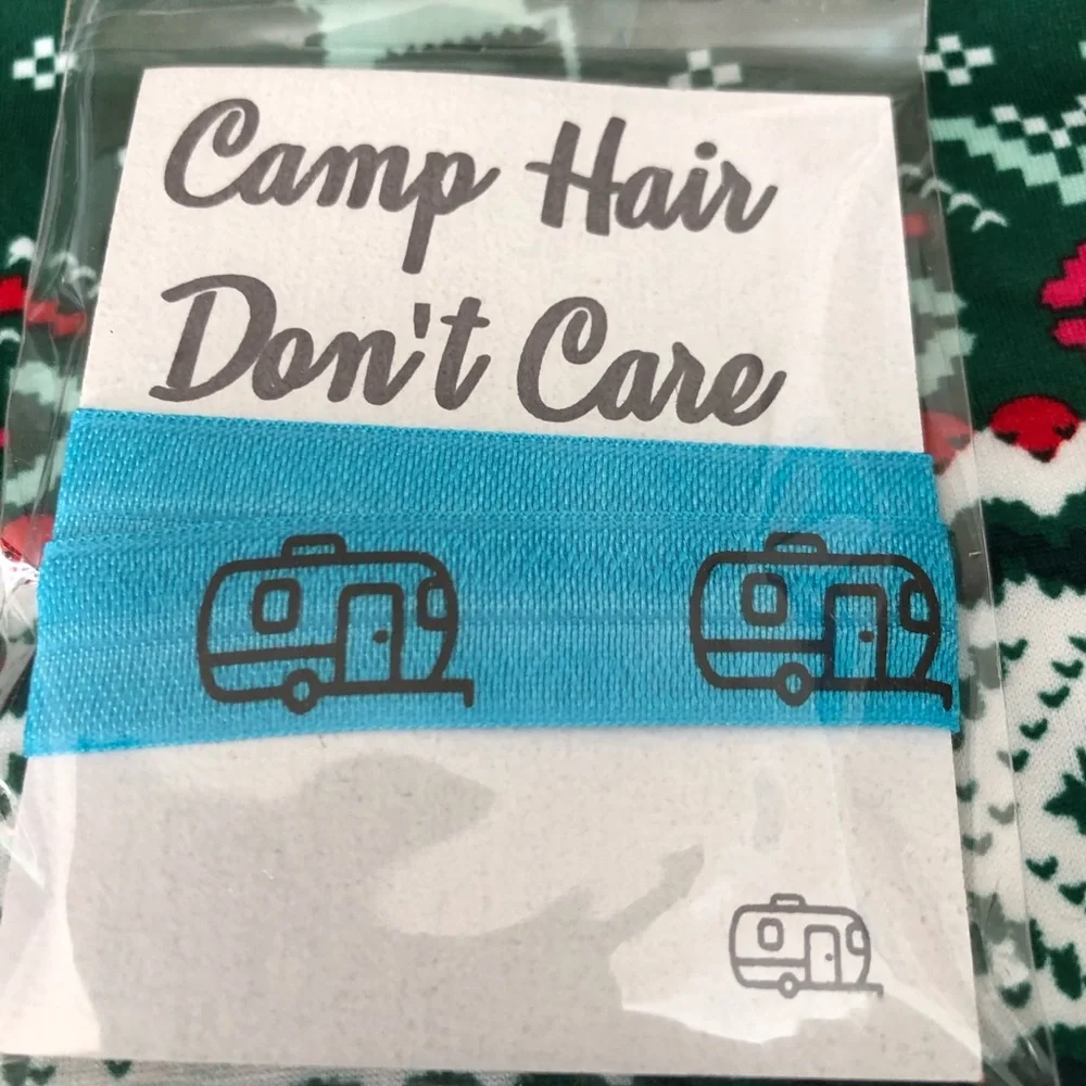 Brand New-Set of 2 -Camping hair ties